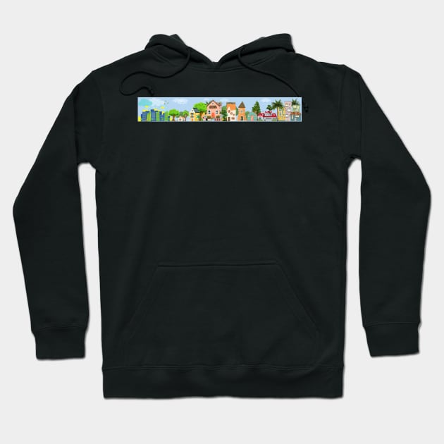 design inspired by an urban town, on the outskirts of the city Hoodie by JENNEFTRUST